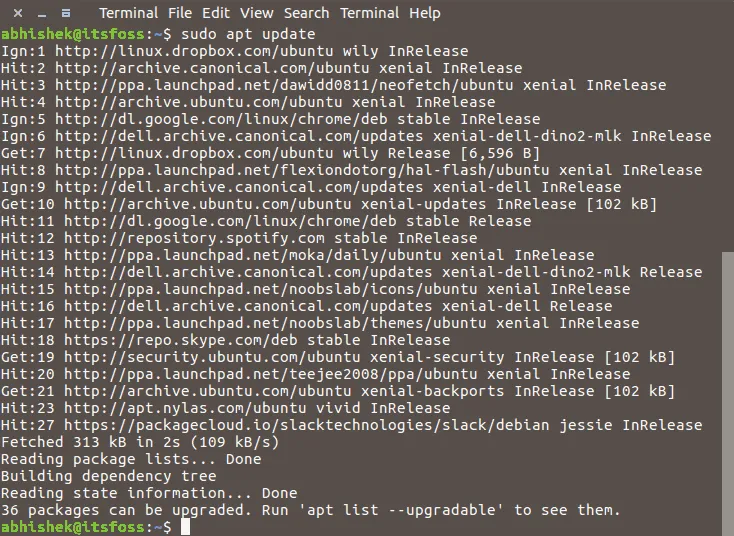 Список установленных пакетов debian - losst