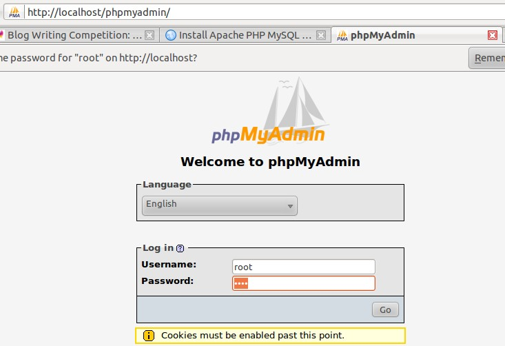 Установка phpmyadmin в ubuntu