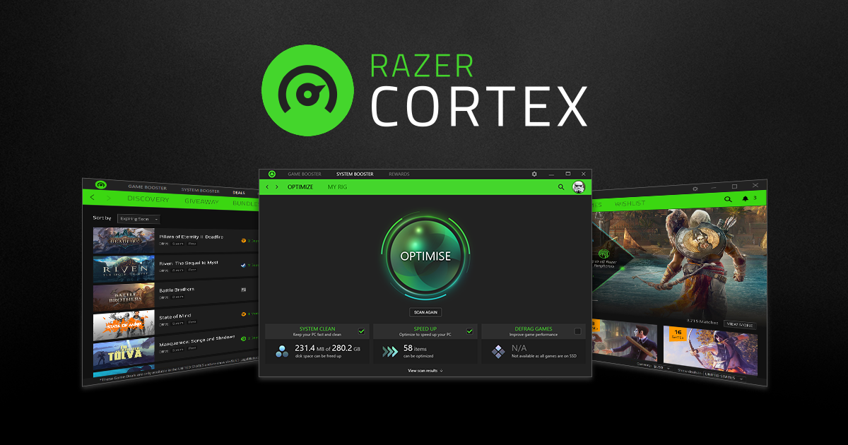 Razer Cortex — мощная бесплатная программа для повышения производительности систем под управлением Windows Полезной для себя ее сочтут прежде всего геймеры, так как заточена она именно под оптимизацию работы игр, но немало чего полезного найдут в ней и пр