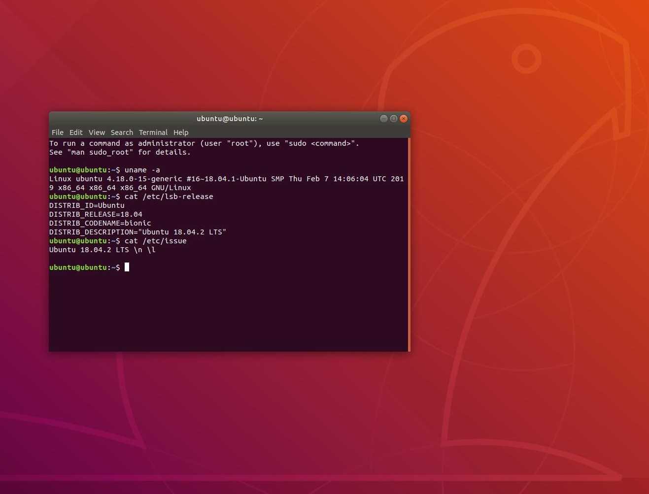 Uname linux. Ubuntu 2. Ubuntu 18.04 LTS. Ubuntu root. Ubuntu 18 LTS.