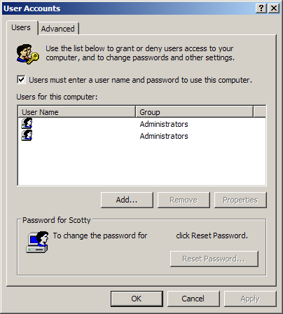 Как настроить вход в виндовс хр. вход в windows xp без пароля учетной записи администратора