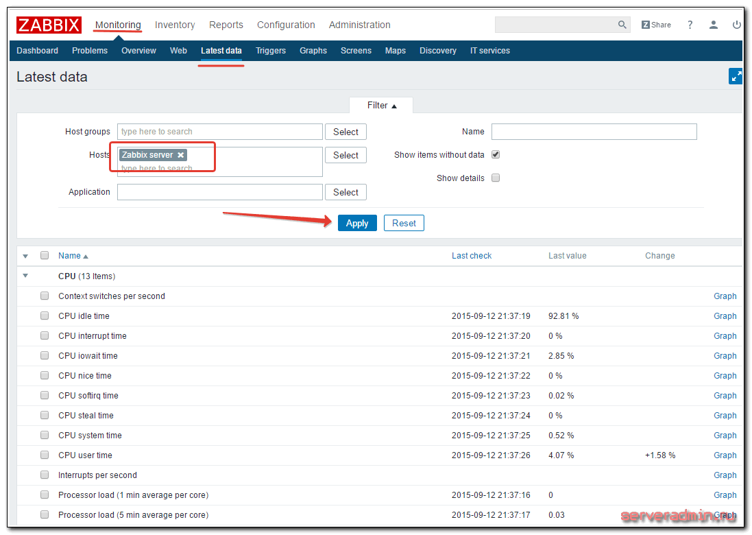 Установка и настройка zabbix 3.4 на centos 7
