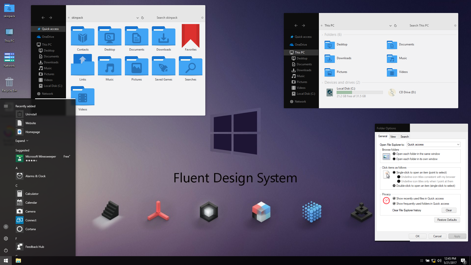 Что такое fluent design system в windows 10 и как ее включить или отключить