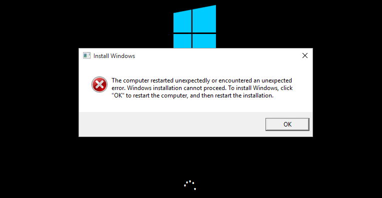 Sysprep windows не удалось завершить настройку системы