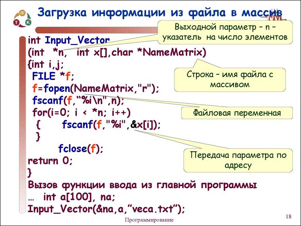 Файлы file c