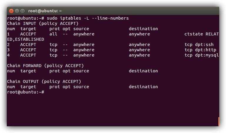 Работа с iptables в linux