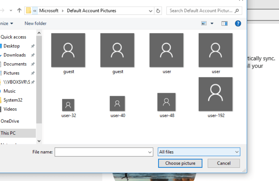 Как удалить аватар в windows 10 на учетной записи пользователя?