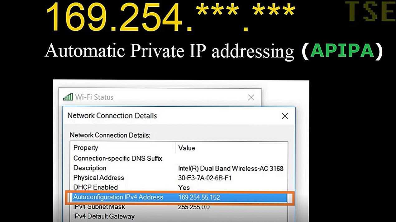 Служба APIPA Automatic Private IP Addressing — автоматическая адресация для частных IP-адресов применяется в небольших сетях для автоматического распределения