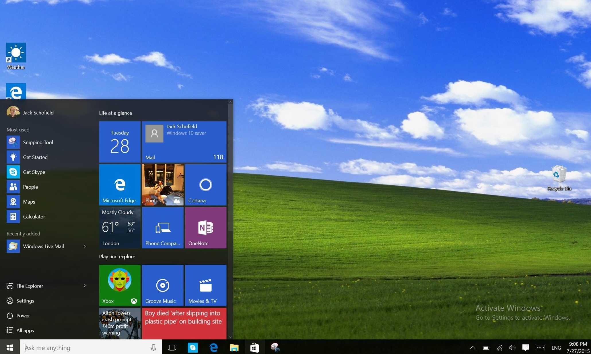 Windows 10 в отличии от своей предшественницы стала больше похожа на Windows 7, но все-таки до классического вида ей далеко И чтобы еще больше приблизить ее внешний вид к привычному можно предпринять некоторые шаги