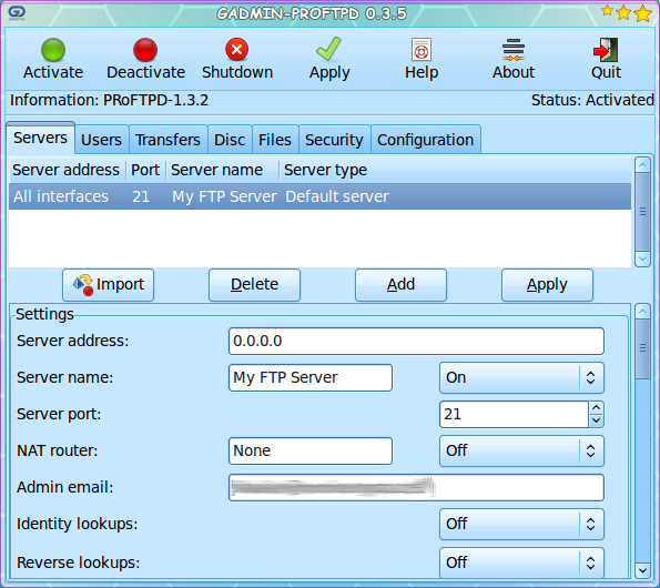 Установка и настройка ftp сервера proftpd на debian 9