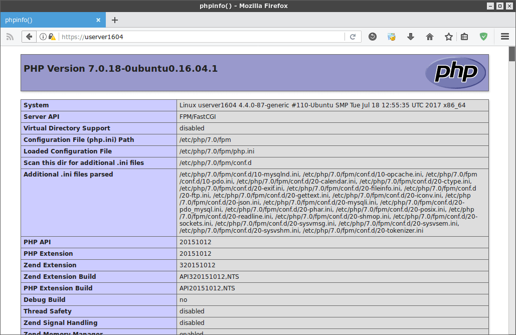 Nginx + apache + mariadb (mysql) + php + php-fpm (fastcgi) + ftp + phpmyadmin + memcached + postfix на ubuntu