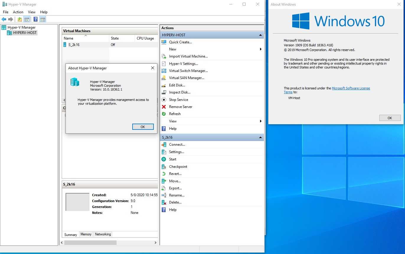Установка и настройка windows hyper-v server 2012 r2