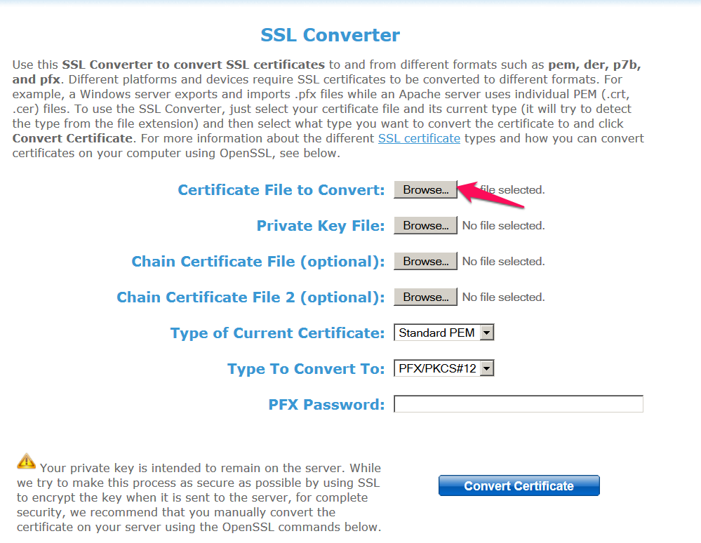 Как конвертировать ssl-сертификат в нужный формат | firstssl