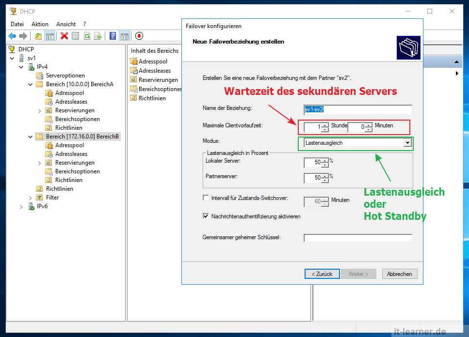 Настройка и установка dhcp-сервера в windows server 2016