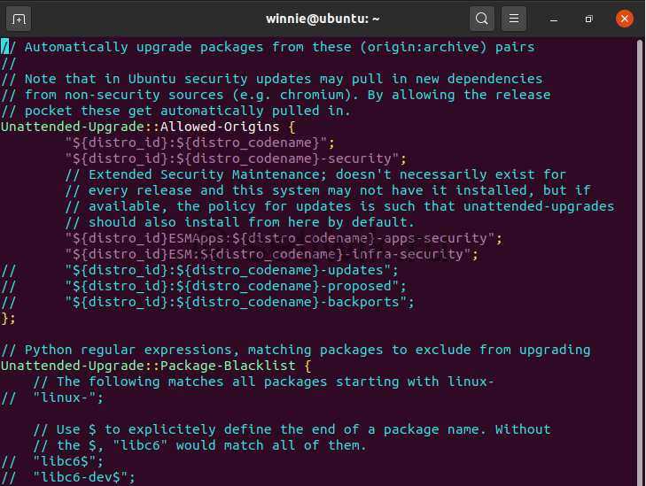 Пакет unattended-upgrades выполняет автоматическую установку обновлений на DebianUbuntu Представляет собой Python-скрипт 1500 строк, расположенный в usrbinunattended-upgrade при этом usrbinunattended-upgrades является симлинком на usrbinunattended-upgrade