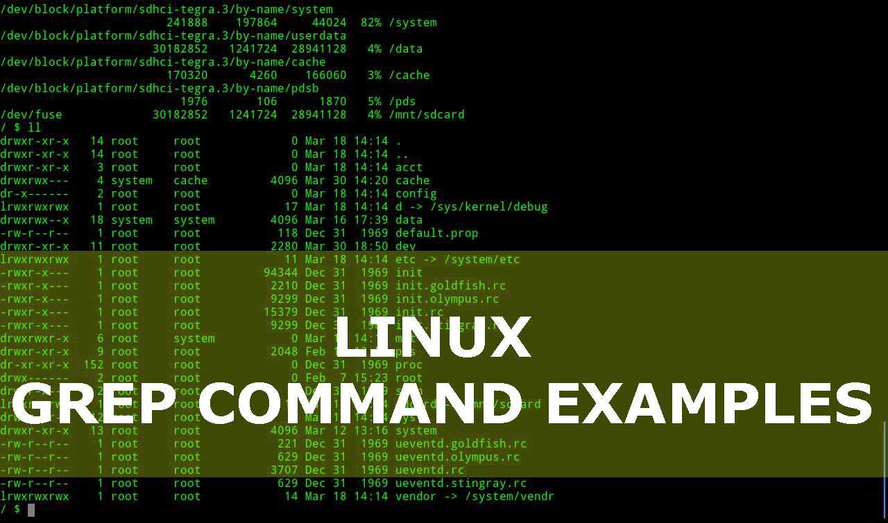 Linux: grep command