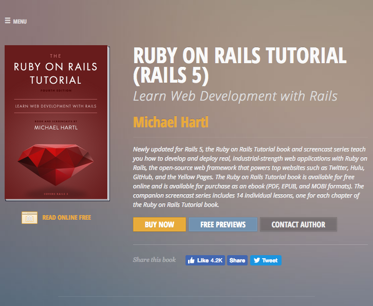 device ruby on rails tutorial torrent
