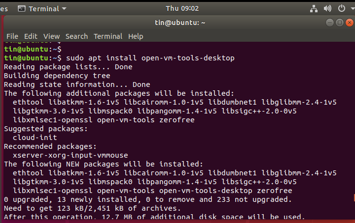 Как установить vmware tools на ubuntu