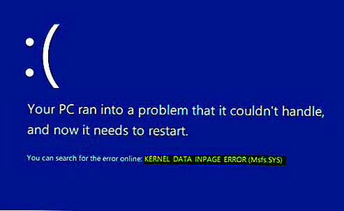 Ошибка «kernel data inpage error» в windows 10