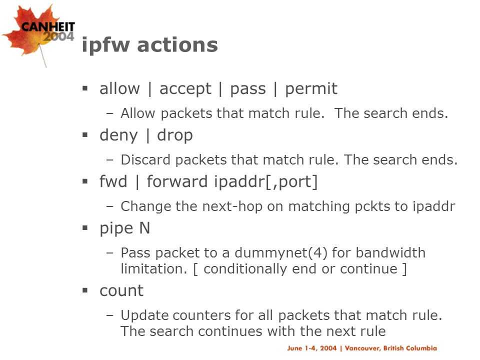 Заметки о составлении правил для ipfw | для системного администратора