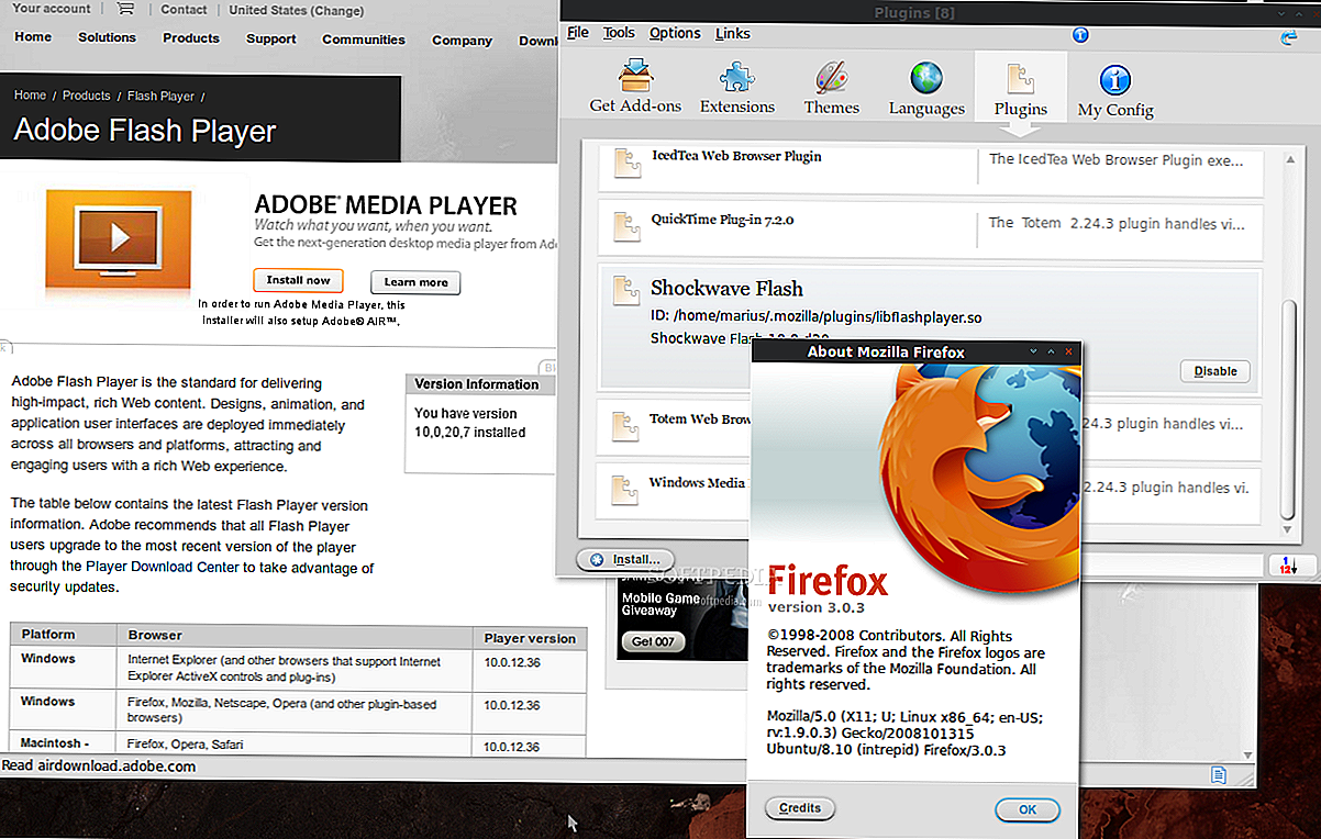 Флеш плеер 7 64. Мини проигрыватель Firefox. Flash Player Ubuntu. Браузер с поддержкой Flash Player. Браузер с флеш плеером на компьютер.