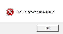 Исправить ошибку rpc server is unavailable в windows 10