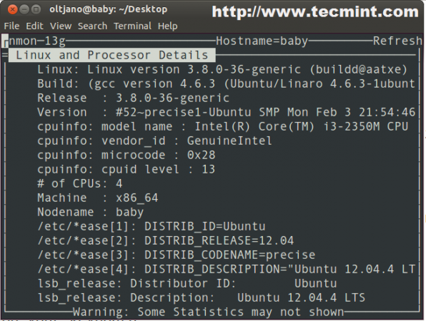 Inxi — программа вывода информации о системе и железе в linux