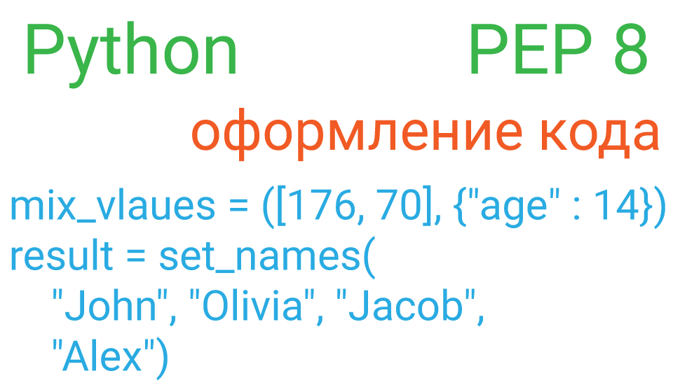 Пеп 8. Стандарт pep8. Стиль кода питон. Перенос строки в питоне в коде. Оформление кода в питоне.