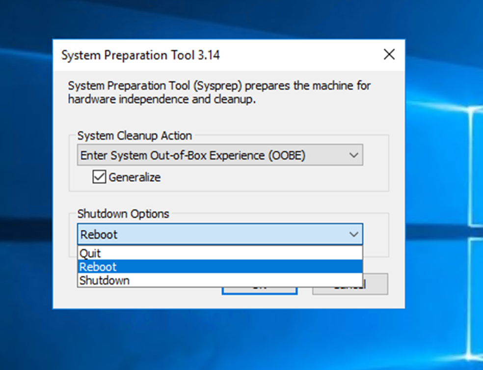 Windows 10 sysprep не удалось проверить установку